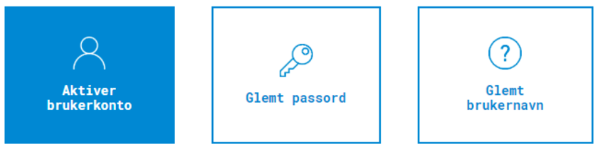 Aktivere brukerkonto - Klikk for stort bilde